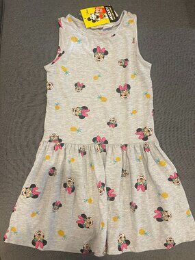 NWT Disney Minnie Mouse Sleeveless Summer Dress, Size 7-8